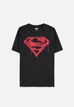 DC Comics Superman Heren Tshirt -2XL- Graffiti Logo Zwart