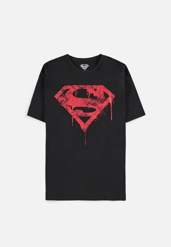 DC Comics Superman Tshirt Homme -2XL- Logo Graffiti Zwart