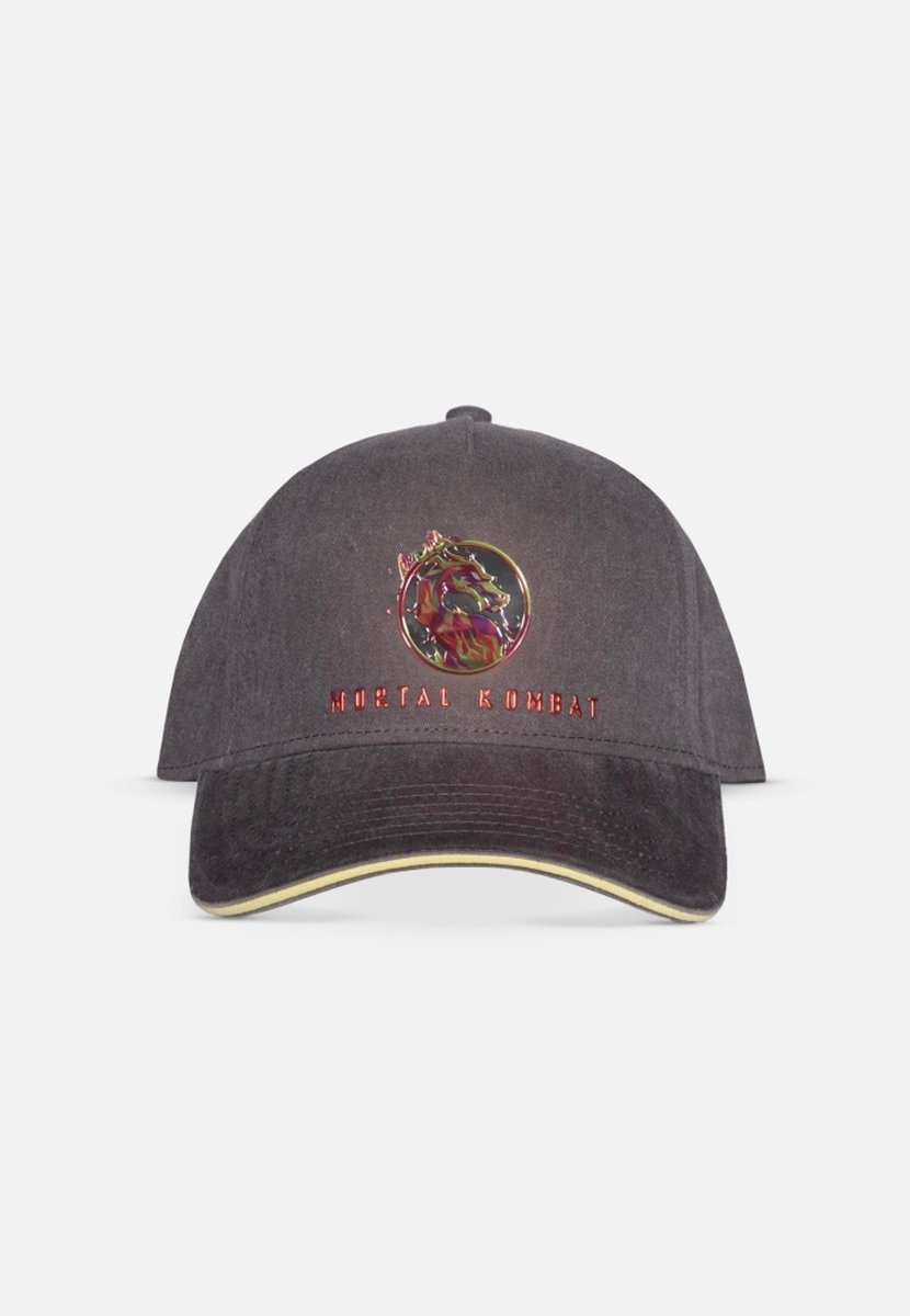 Mortal Kombat Snapback Pet Dragon Logo Zwart