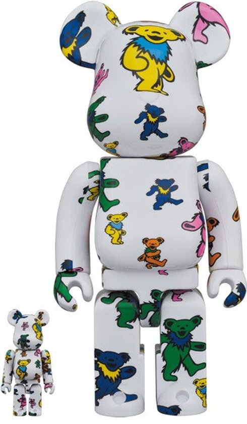 400% & 100% Bearbrick set - Grateful Dead (Dancing Bears Pattern)