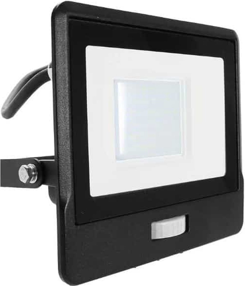 V tac VT 138S 1 LED Schijnwerper Met Sensor 30 W 2340 Lm 3000K v-tac-vt-138s-1-led-schijnwerper-met-sensor-30-w-2340-lm-3000k