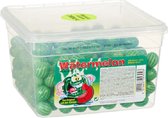 Fizzi Balls watermeloen kauwgomballen 300 stuks à 5 g, extra zuur blik 1,5 kg