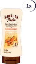 Hawaiian Tropic Satin Protection Sun Lotion - SPF30 - 180ml - 2 Stuks - Zonnebrand - Tropische geur - Dermatologisch getest - Waterbestendig - Voordeelverpakking