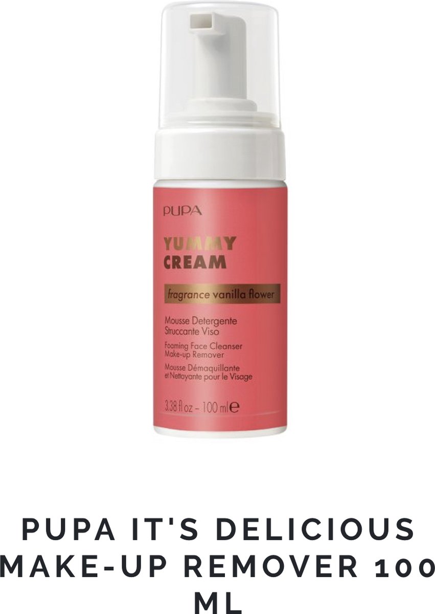 Goedkoopste PUPA IT'S DELICIOUS MAKE-UP REMOVER 100 ML