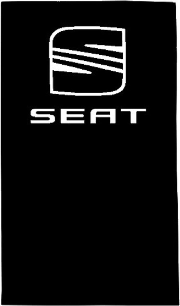 handdoek met Seat logo - 50 x 100 - zwart - Seat