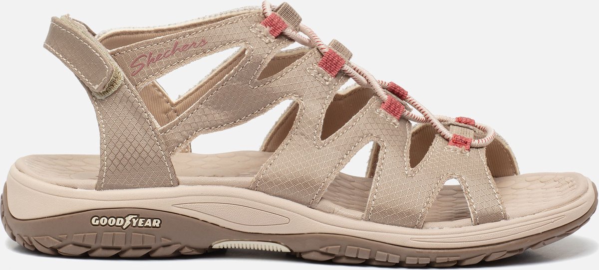 Skechers Lomell Everchanging Vegan sandalen taupe - Maat 36 | bol.com