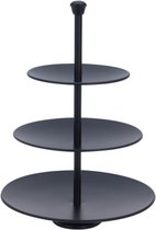 Oneiro’s Luxe Etagere 3 laags - 36.5cm - zwart