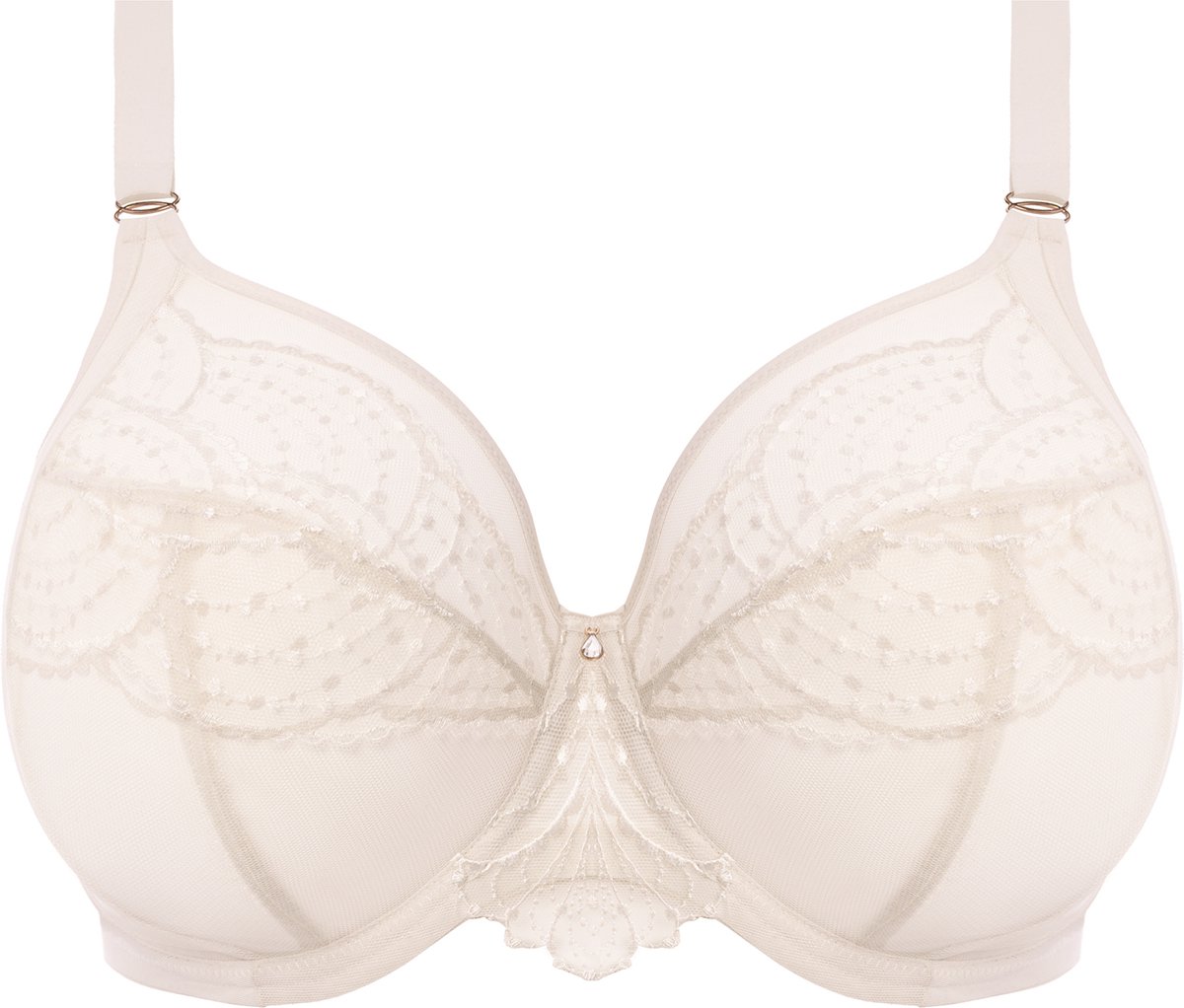 Elomi Priya UW Plunge Bra Dames Beha - Maat 85K (EU) ecru