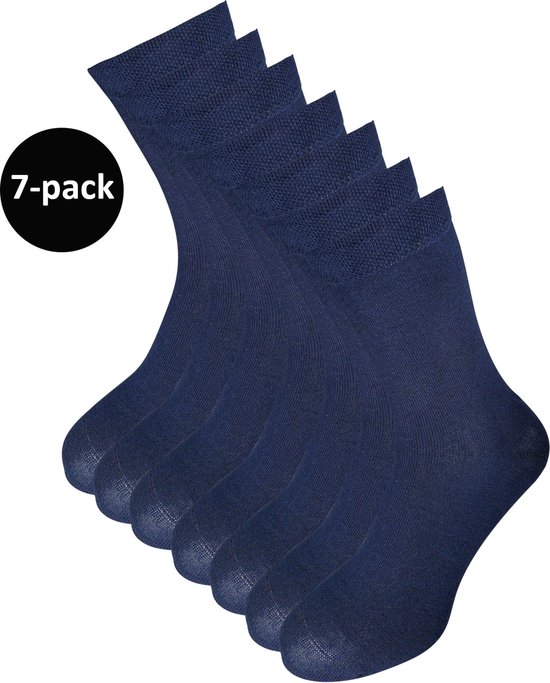 WeirdoSox heren sokken - 7-pack - Naadloos - Navy Blue - Maat 39-42
