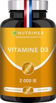 Vitamine D3 - 100% puur - Gezondheid van botten en tanden - Immuniteit - 60 Capsules - Nutrimea
