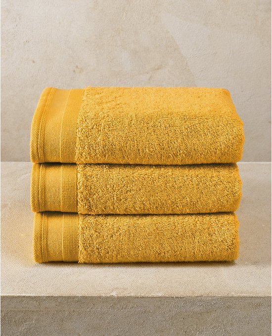 Serviette de toilette 50x90 cm 100% coton blanc liteau grec 390g (lot de 12