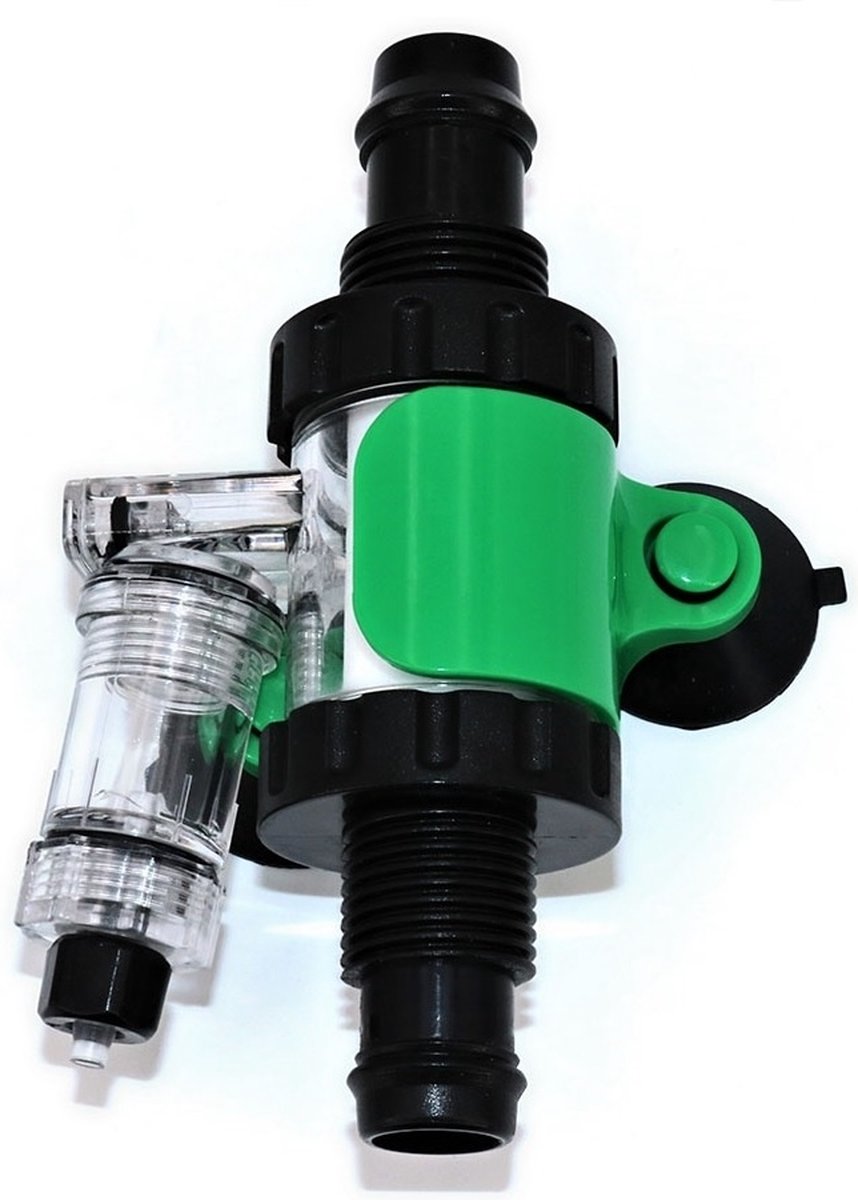 Aqua-Noa CO2 diffusor 3 in 1 - Voor 12/16 mm slang aansluiting - Inclusief Bellenteller en Terugslagventiel