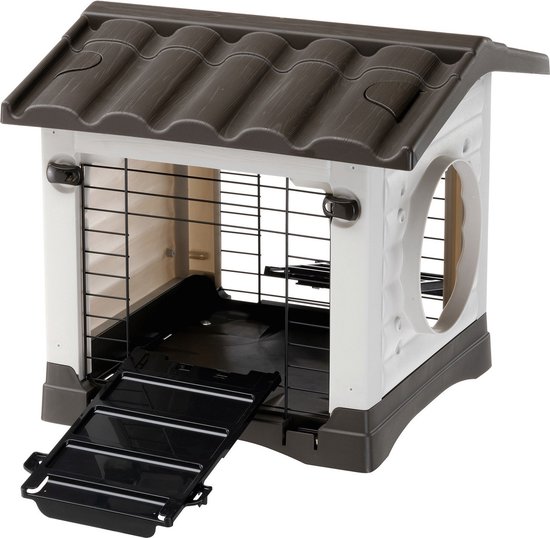 Ferplast Metro Station - Dierenverblijf - 43x48x44 cm Marron