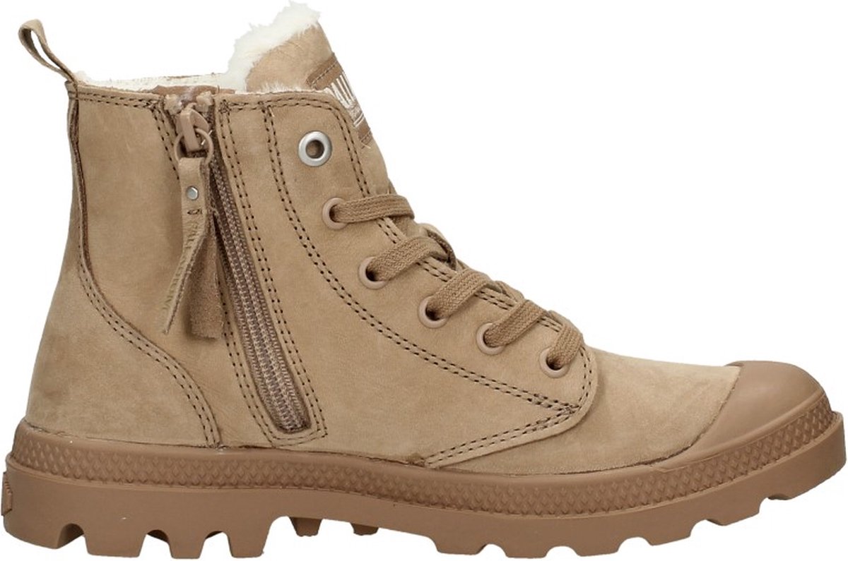 Palladium Pampa Hi Veterschoenen Hoog gebroken Creme