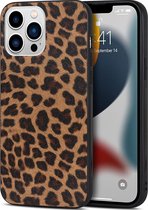 Mobigear Hoesje geschikt voor Apple iPhone 14 Plus Telefoonhoesje Flexibel TPU | Mobigear Safari Backcover | iPhone 14 Plus Case | Back Cover - Leopard