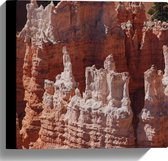 WallClassics - Canvas  - Bryce Canyon Nationaal Park Utah Amerika - 30x30 cm Foto op Canvas Schilderij (Wanddecoratie op Canvas)