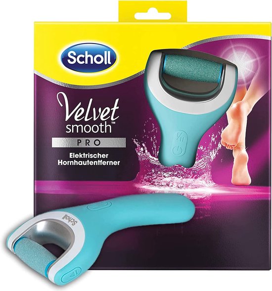 Scholl Velvet Smooth Elektrische eeltverwijderaar Pro – voor het verwijderen van eeltjes op natte en droge voeten – oplaadbaar – 1 apparaat + laadstation - Scholl