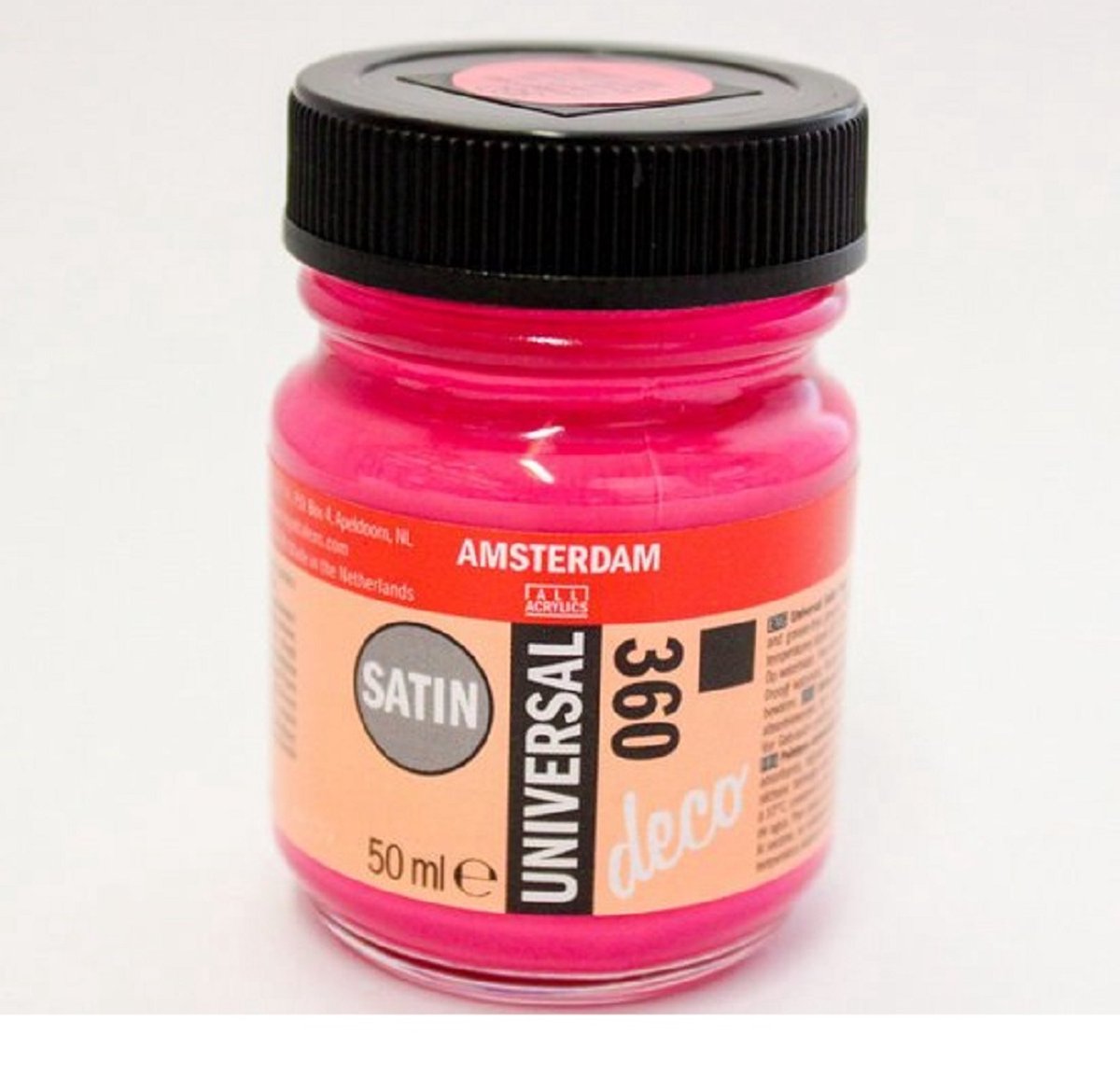 Acrylverf Zijdeglans - 360 Orientaalrood - Deco - Universal Satin - Amsterdam - 50 ml
