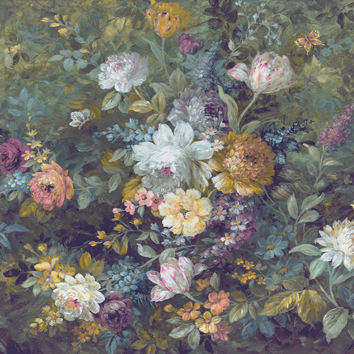 Papier Peint Laura Ashley Pelham - Couleur Canneberge - 1 Rouleau W080981/A/I