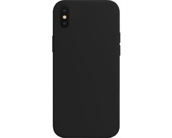 Hoes - Geschikt voor Apple iPhone Xs - Sterk & Shockproof - Hoesje Cover - Siliconen Case - Zwart