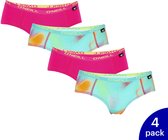 4-Pack O'Neill Dames Hipster Blend Ondergoed 801762 - Roze / Blauw - Maat XL