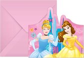 Uitnodigingen Prinsesses (6 stuks)