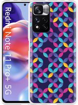 Xiaomi Redmi Note 11 Pro+ Hoesje Abstractie - Designed by Cazy