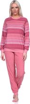 Normann dames badstof pyjama 22220193235 - Rose - S 36/38