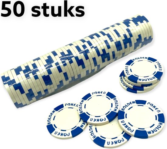 Thumbnail van een extra afbeelding van het spel Kinky Pleasure Poker Chips 50 Stuks Wit MP027-016
