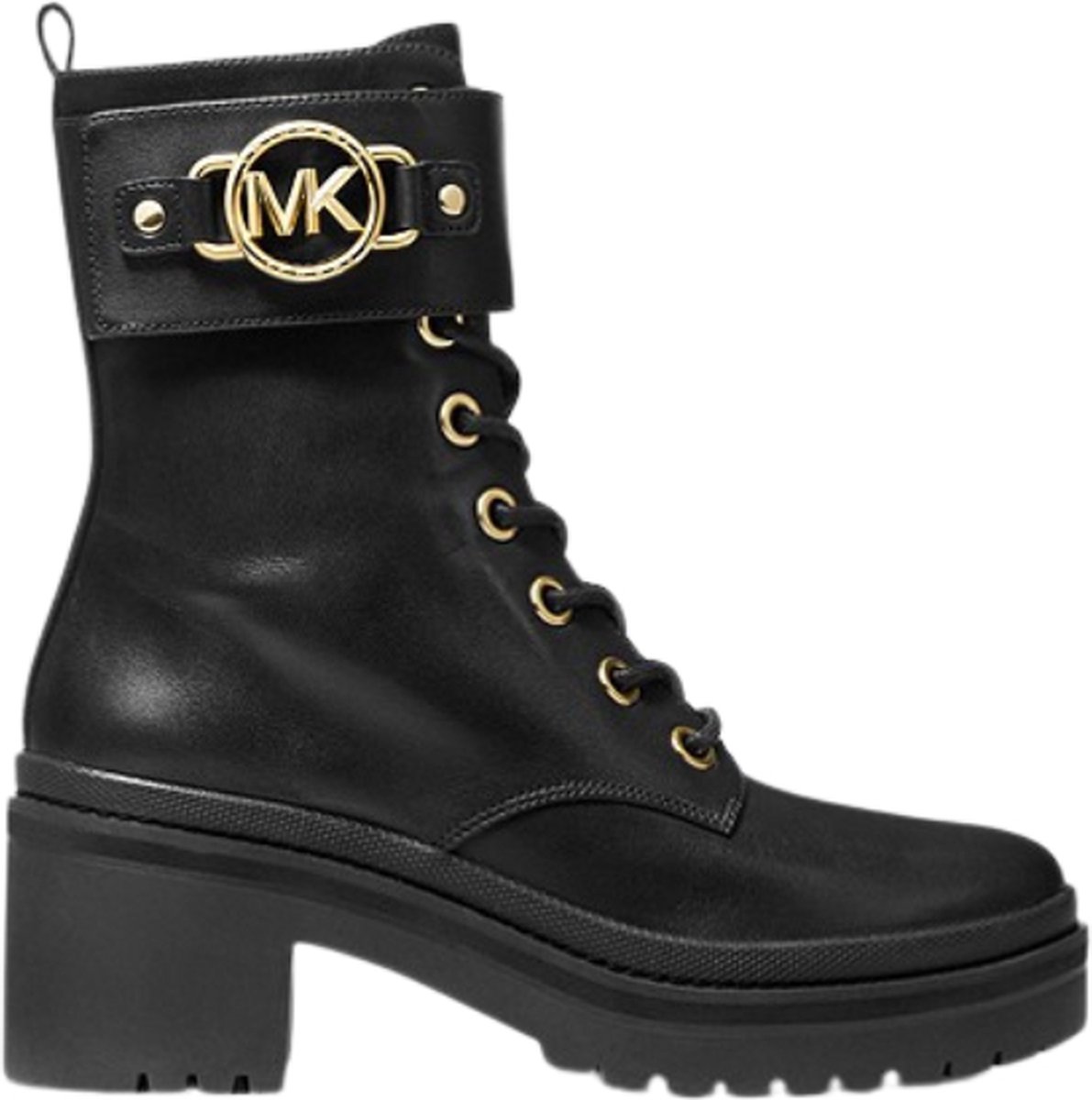 Michael Kors Rory Lug Bootie Dames Laarzen - Zwart - Maat 37