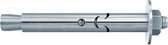 Fischer FSA hulsanker - 12x10B - elektrolytisch verzinkt staal - inclusief moer (Per 20 stuks)