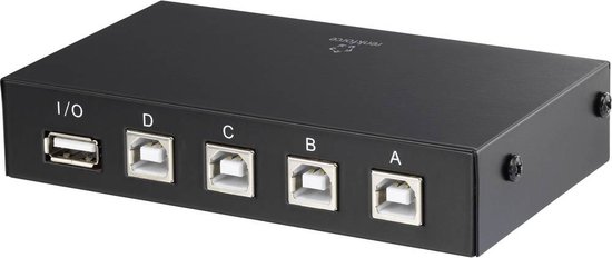 Renkforce 4 ports USB 2.0 Zwart
