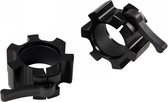 Taurus Clipbevestiging Premium 50 mm – Zwart - Sluiters – Gewichtssluiters – Halterstangsluiters – Clipsluiting - Sluiters voor halterstang