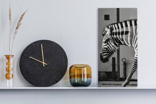 Peinture sur toile - Animaux sauvages - Zebra - Mur - Porte - Décoration murale - Toile - 20x40 cm - Tableau sur toile - Décoration de la maison