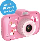 Eldur® Kindercamera - 40 megapixels - Roze - Gratis 32gb SD kaart - Extra Groot Scherm