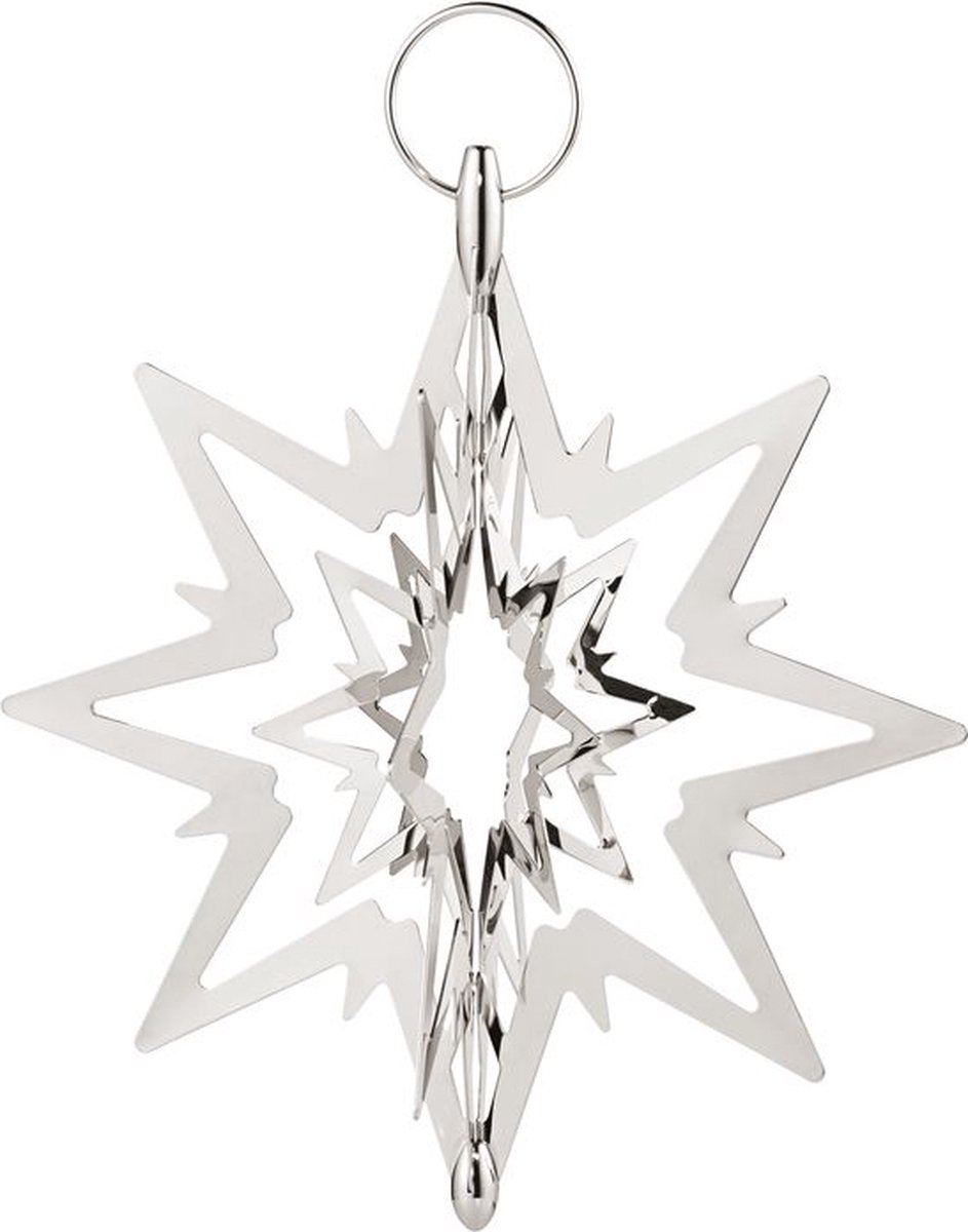 Jensen Kerst Ornament Ster Klein Zilver bol