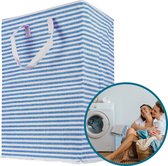 Trendyblend® Wasmand Katoen & Opbergmand – Wasmand Opvouwbaar – Wasbox 72 L – Wasmand Staand - Waszak