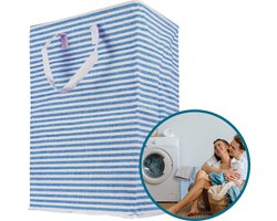 Trendyblend® Wasmand Katoen & Opbergmand – Wasmand Opvouwbaar – Wasbox 72 L – Wasmand Staand - Waszak