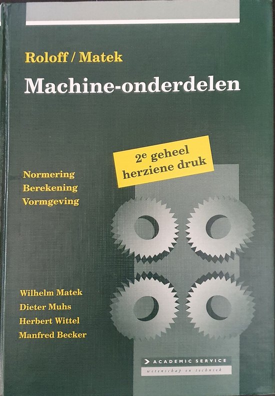 Roloff / Matek machine-onderdelen - Normering