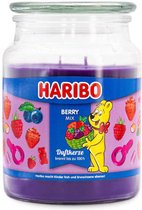 Haribo Berry Mix - geurkaars 510 gram in grote pot
