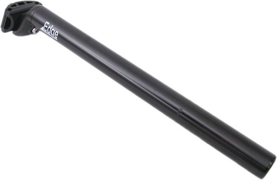 Zadelpen Edge ø28.6mm / 500mm aluminium - mat zwart