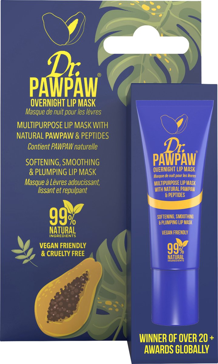 Dr PawPaw Overnight Lip Mask / Verzorgend nachtmasker met peptiden voor de lippen 10 ml