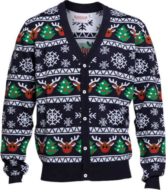 Foute Kersttrui Dames & Heren - Christmas Sweater "Kerst Vest" - Mannen & Vrouwen Maat S - Kerstcadeau