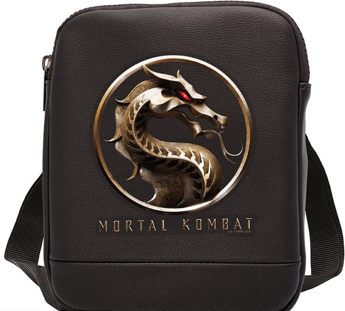 Mortal Kombat Crossbodytas met Thermo Logo Draak - klein formaat - (hxbxd) ca. 22cm x 17cm x 3,5cm