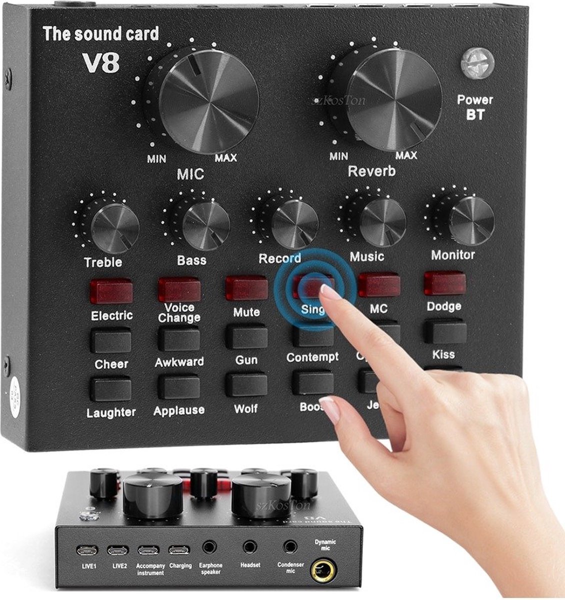 SunLion® Geluidskaart - Dj Studio - Sound Mixer - Opname - 