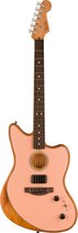Fender Acoustasonic Player Jazzmaster Shell Pink - Guitare acoustique