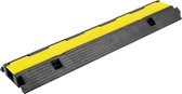 PrimeMatik - Vloertules voor bescherming van 1-weg elektrische kabels 99x26cm zwart