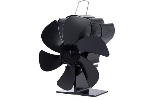 HAWCAFU Kachelventilator Met 6 Bladen En Dubbele Motor - Warmte Aangedreven Ventilator Voor Houtkachel En Open Haard