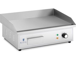 Royal Catering - Elektrische grillplaat - 530 x 350 mm - Flat - 3,000 W