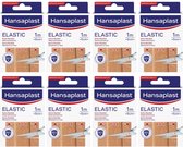 Voordeelverpakking - Hansaplast Elastiek & Waterafstotende Pleister - 1m x 6 cm - 8 stuks